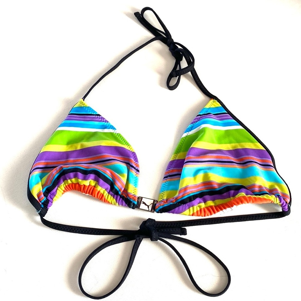 Puma‎ striped bikini top Only, Size L